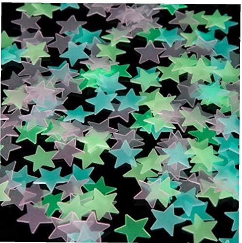 Svjetlosne zvijezde naljepnice sjaj u tamnim fluorescentnim zidnim naljepnicama za dječju sobu DECOR 50PCS