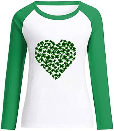 2023 Dan ženskog svetog Patrika skakači irski majica Loose vrhovi dugih rukava Crewneck T-majice Clover