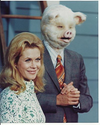 Začarana Elizabeth Montgomery sa svinjskim čovjekom nasmijana fotografija 8 x 10