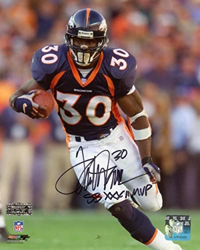Terrell Davis potpisao je Denvera Broncos-u Umran 8 × 10 fotografija sa SB XXXII MVP natpisom - AUTOGREMNI
