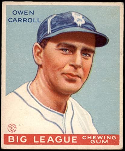 1933 Goudey 72 Owen Carroll Brooklyn Dodgers VG / ex Dodgers