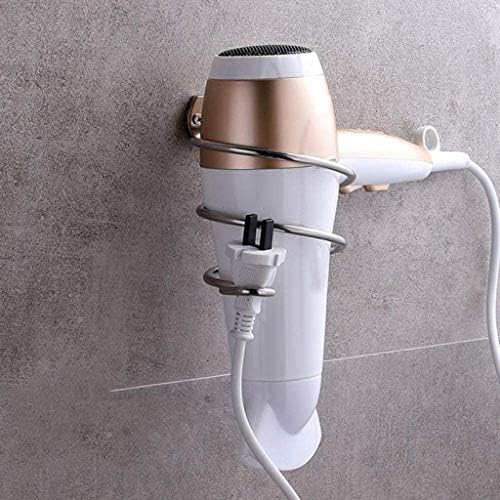 Xjjzs stalak za sušilo za kosu stalak kupaonica s police za kupatilo zidni frizerski salon za kosu nosač