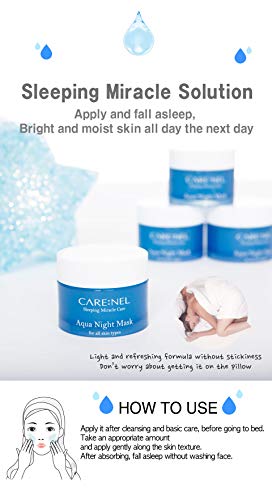 Korejska ljepota Aqua noćna maska-proizvodi za njegu kože lica vodene maske za spavanje 15ml/0.5 fl.Oz pokloni za žene-sredstvo za uklanjanje bora protiv akni - hidratantni hidratantni efekat