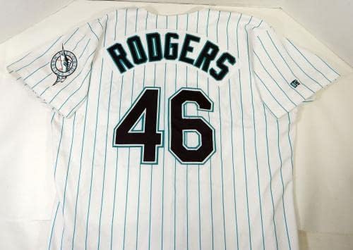 2002 Florida Marlins Bobby Rodgers # 46 Igra Polovni bijeli dres 48 DP14298 - Igra Polovni MLB dresovi