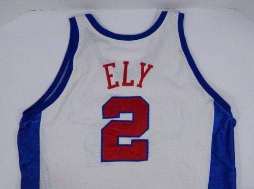 2002-03 Los Angeles Clippers Melvin Ely # 2 Igra Polovni bijeli dres DP05865 - Igra Polovni MLB dresovi
