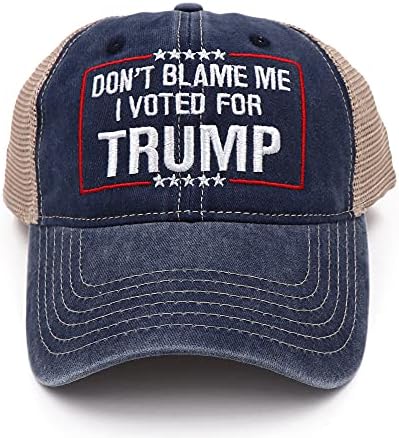 Gedston Trump 2024 ne krivi me vezeni prozračni šeširi vraćaju Ameriku Bejzbol Kamionska kapa za muškarce