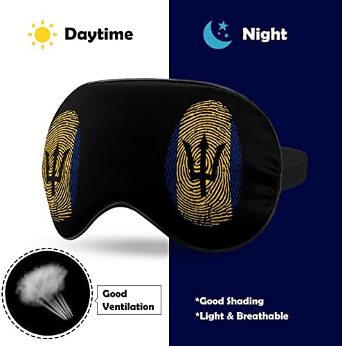 Barbado Flag Finger Maska za spavanje lagana zasljepljujucu maska ​​za oči Poklopac s podesivim kaišem za