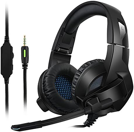 Cocopa Gaming slušalice za PS4, PC, Xbox One kontroler, poništavanje buke preko slušalica sa mikrofonom,