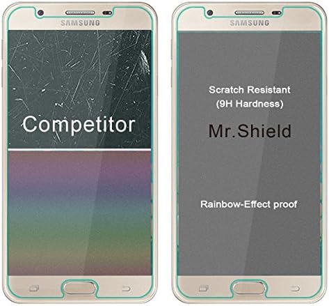 Mr. Shield [3-PACK] dizajniran za Samsung Galaxy & nbsp;J7 & nbsp;Sky & nbsp;Pro [kaljeno staklo] zaštitnik ekrana [Japansko staklo sa 9h tvrdoćom] sa doživotnom zamjenom