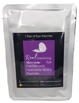 Moji DIY flasteri za oči koji rastvaraju kožu sa hijaluronskom kiselinom & amp; peptidi ,1 par Rastvarajućih mikro udaraca zakrpe za oči