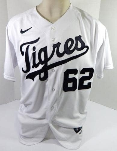 2022 Detroit Tigers Angel de Jesus # 62 Igra izdana Bijeli dres El Tigres KB P 2 - Igra Polovni MLB dresovi