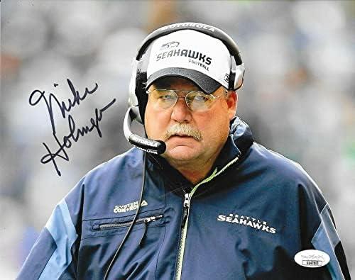 Mike Holmgren potpisao je Seattle Seahawks 8x10 fotografija autogramirana 2 JSA - autogramene NFL fotografije