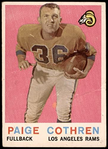 1959 TOPPS 28 Paige Cothren Los Angeles Rams Dean's Cards 2 - Dobri ov
