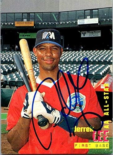 Autograph Warehouse 651592 Derrek Lee autogram bejzbol kartice - Memphis Chicks, Ft 2006 Best Rookie Aa