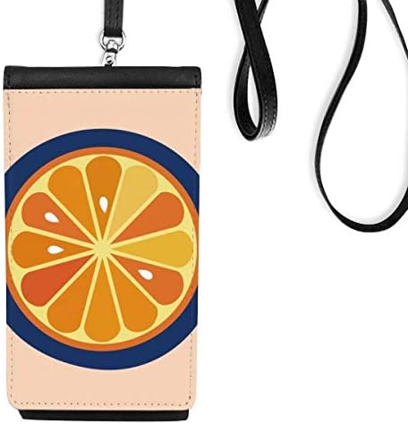 O Abeceda Narančasta voće Slatki uzorak Telefon novčanik torbica Viseće mobilne torbice Crni džep