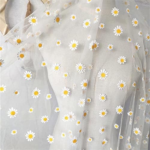 59 širina tila čipkasta tkanina tratinčica Flower Print tkanina za DIY Dress Costume design Accessories