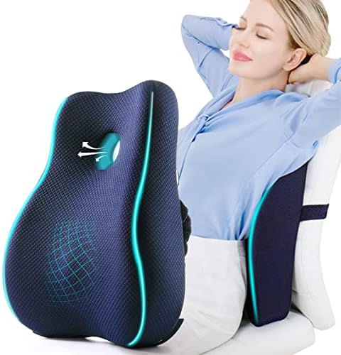 Ocbaili lumbalni jastuk za uredski stolica - Poboljšajte bolove u donjem dijelu leđa i kolicima s podesivim