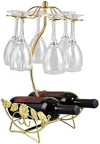 Czdyuf željezna žica javorov list šuplji vinski stalak visi viseće glasove za piće staklo za vino za vinčelje