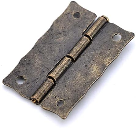 4pcs brončani šarki ukras za ladicu vrata za vrata Vintage šarke za drvene kutije za namještaj hardver