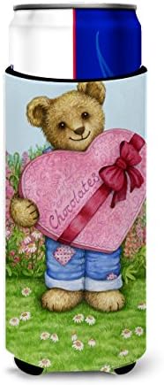Caroline's Wires CODCO318AMUK Valentine Teddy Bear sa čokolade Ultra Hugger za tanke limenke, može li hladnije