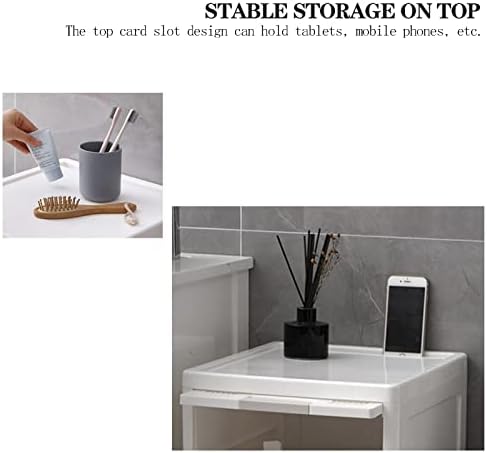 Uzak tanki mali kupatilo za skladištenje između perilice i sušilice za pohranu TRI ladica za pohranu, ladice