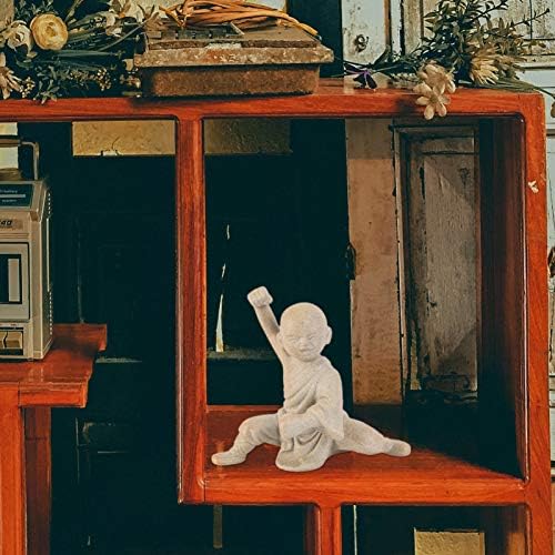 Aboofan Little Monk Figurine Kung Fu monk budizam Slika lutka Zen Garden Buda Model Stolni stol Dashboard