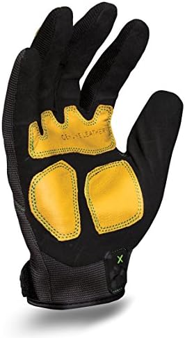 Ironclad EXO-MLR-04-L Moderne kožne rukavice od kože, velike, crne / zelene / zlatne