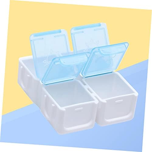 Healeved 1pc 4 Mali kontejneri putni medicinski komplet plastični kontejner prenosiva kutija za lijekove
