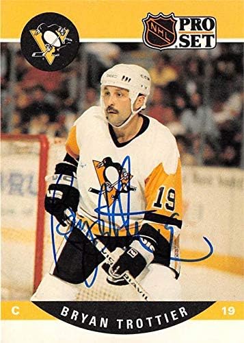 Bryan Trottier Autographirana hokejaška kartica 1990 Pro Set 511 - Hokej na hokeju sa autogramiranim karticama