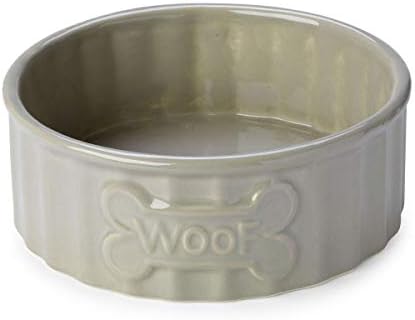 Kuća šapa HP883ML Woof kost keramička Zdjela za pse Mink velika - posebna narudžba