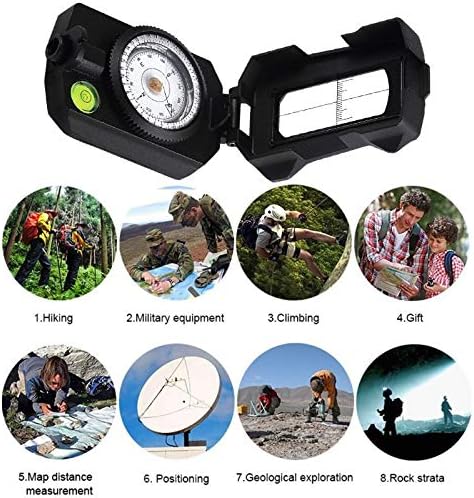Xjjzs Vojni kompas Magnetni vodootporni profesionalni kompas za kampiranje jedrilica Navigacija planinarenje