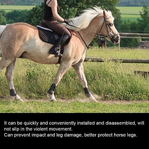 4pcs zaštitnik konja elastična PU konja prednje kocke za konje jahanje tetiva za jahanje fetlock čizme za