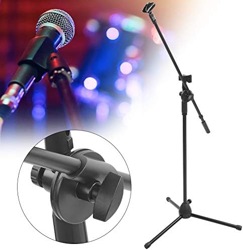 ALREMO HUANGXING-stalak za mikrofon, sa duplim kopčama za mikrofon, glatki držač za stativ, Prenos Uživo