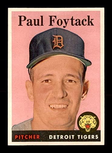 282 Paul Foytack - 1958 za bejzbol kartice 1958. godine NMMT - bejzbol ploče sa autogramiranim vintage