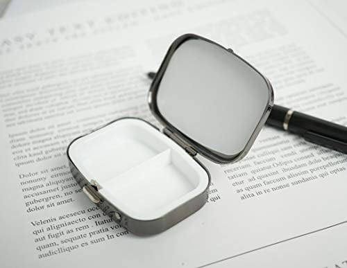 XUTAI prilagođena personalizirana kvadratna Puška od nehrđajućeg čelika Srebrna staklena kutija za ukrase putnih pilula
