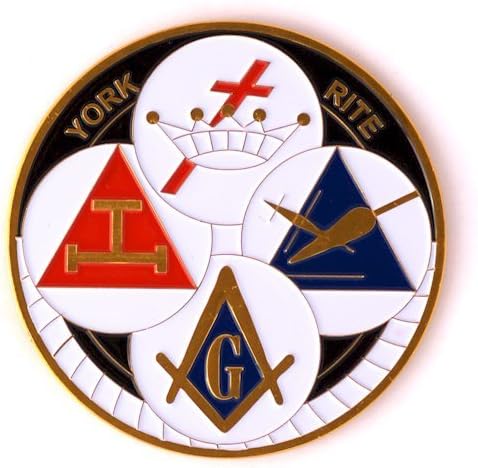 Masonski Freemasons York Rite Templar Royal Arch Auto emblem Kvalitetni automobil Kvalitet Aluminijum