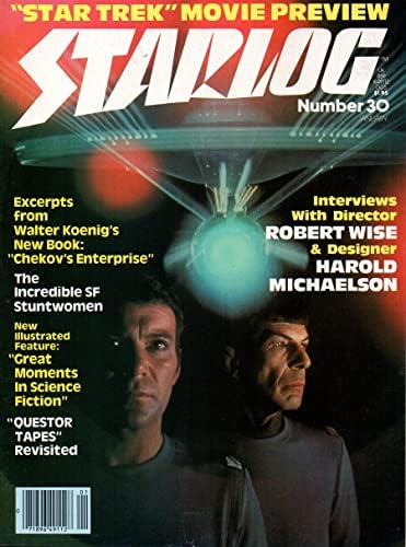 1980 Vintage Starlog 30 Magazin - William Shatner i Leonard Nimoy SM