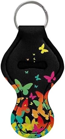 Cozeyat Rainbow Butterfly Design neoprenski Organizator privjesaka za ključeve, visoko elastični držač privjeska