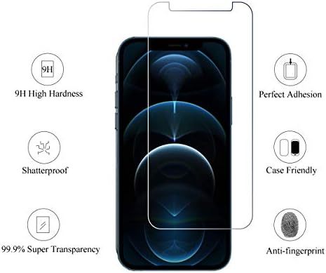 Ailun Glass zaštitnik ekrana za iPhone 12 pro Max 2020 6,7 inča kaljeno staklo pogodno za 3 pakovanja