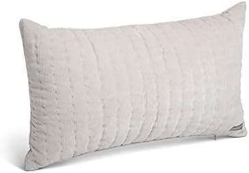 Demdaco Moderan trendy glatki bež 21 x 13 baršunasti tkanina lumbalni jastuk