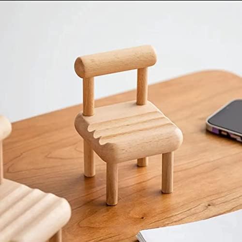 Vovcig stolica Držač telefona, Mini drveni mobilni telefon Baza mali stol za mobilni telefon za mobitel