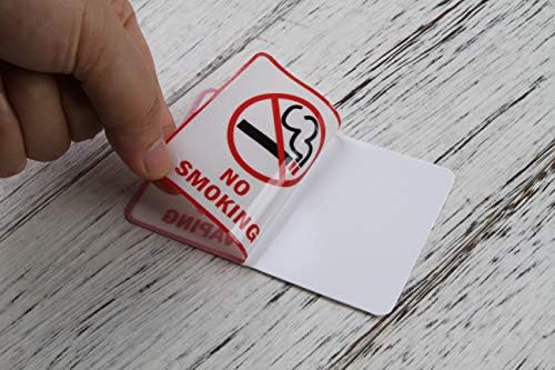 10 Podesite znakove upozorenja Ne pušenje Nema vaping naljepnice za automobile ili statički pričvršćen naljepnica