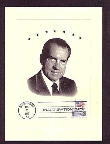 Vintage Richard Nixon inauguracija Suvenir kartica Kolekcionarna