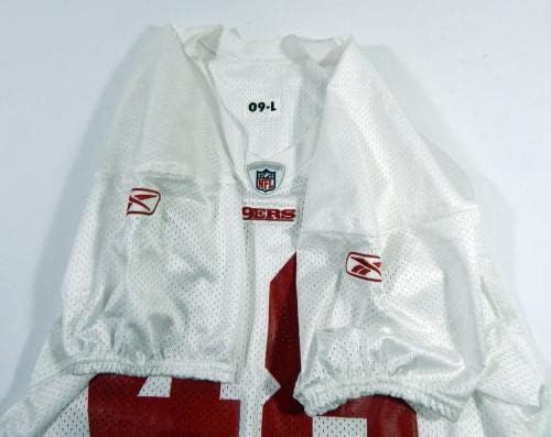 2009 San Francisco 49ers 48 Igra izdana dres bijele prakse L DP46975 - Neincign NFL igra rabljeni dresovi