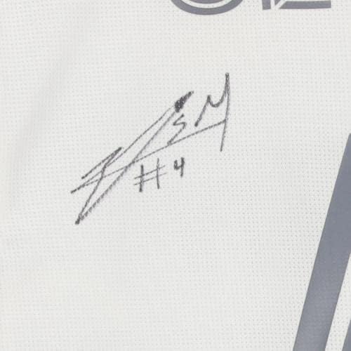 Eddie Segura LAFC AUTOGREMIONALNO UČEŠĆE 4 Bijeli dres iz sezone 2020 MLS - nogometni dresovi autogramiranih