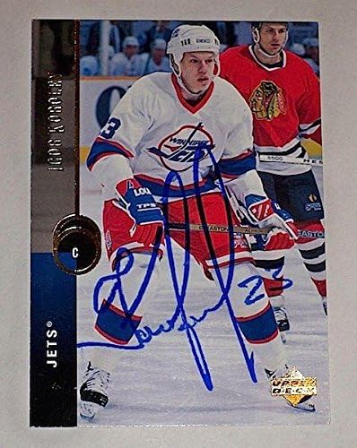 Igor Korolev potpisao Winnipeg Jets Card Lokomotiv KHL - autogramene hokejske kartice