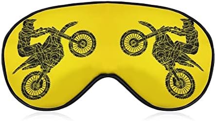 Retro motocikl prekrižene maske za meke za oči s podesivim remen laganim udobnim očima za spavanje