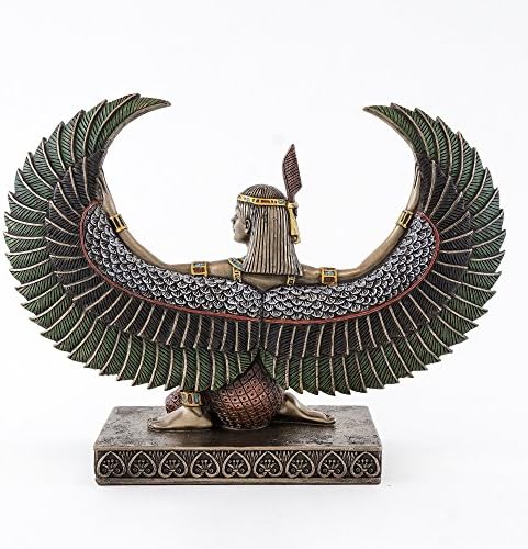 Vrhunska kolekcija 6-inčna egipatska krila močja skulptura u hladnoj ličici bronza