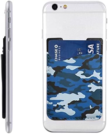 BLUE Camo telefonske kartice PU kožna kreditna kartica ID kućišta 3M ljepljivi rukavi za sve pametne telefone