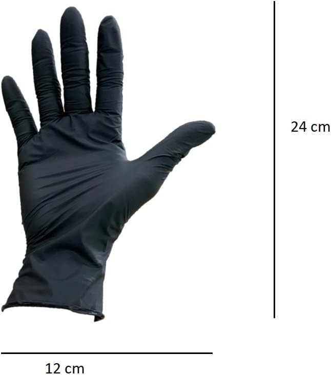 SSG jednokratna zaštita za ruke, proizvedena u Vijetnamu, dobra za osjetljivu kožu, crna, srednja